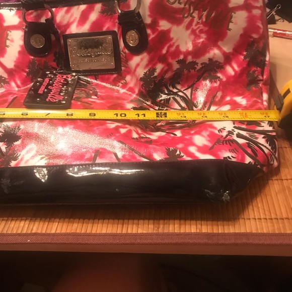 Betsey Johnson pink palm 🌴tree tote - Picture 4 of 8